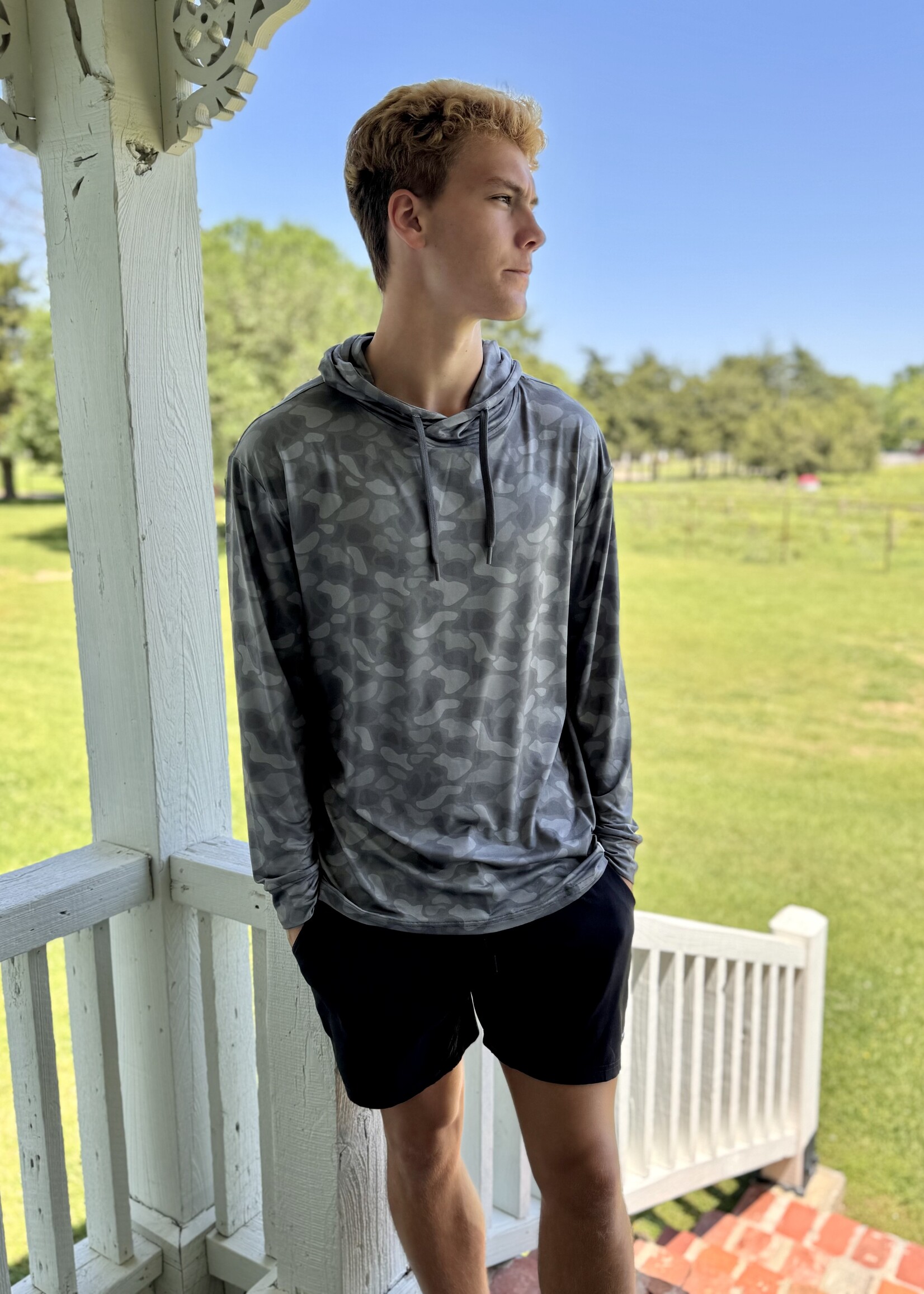 Bloom and Company Burlebo Stone Camo Performance Hoodie