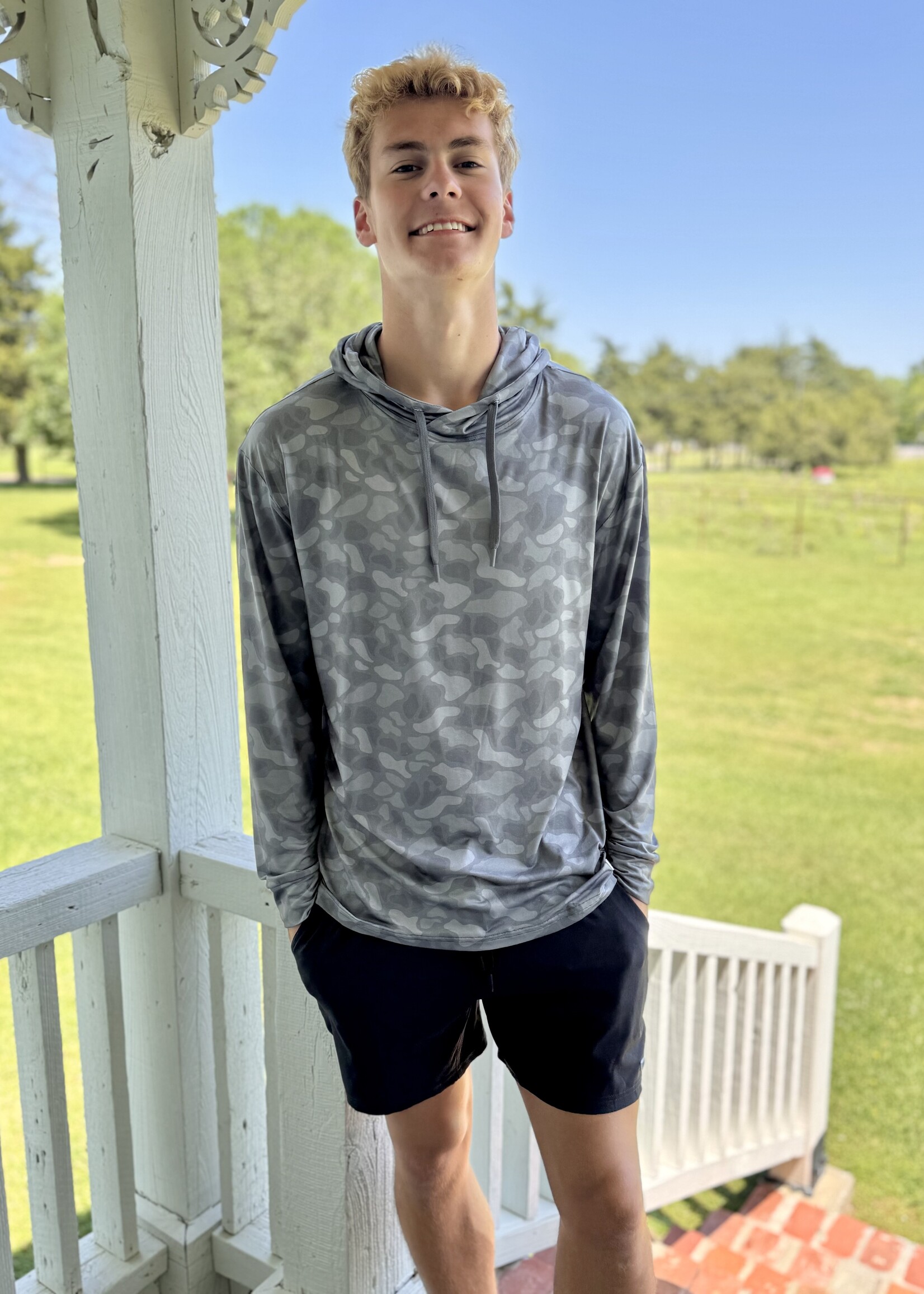 Bloom and Company Burlebo Stone Camo Performance Hoodie