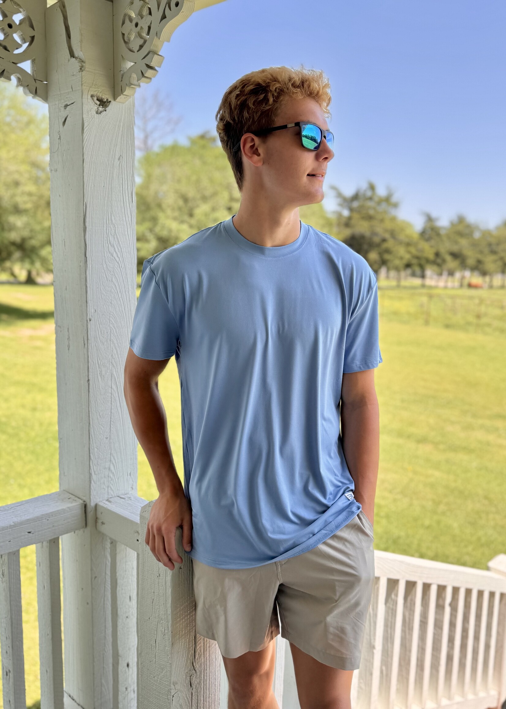 Bloom and Company Burlebo Steel Blue Go To Tee