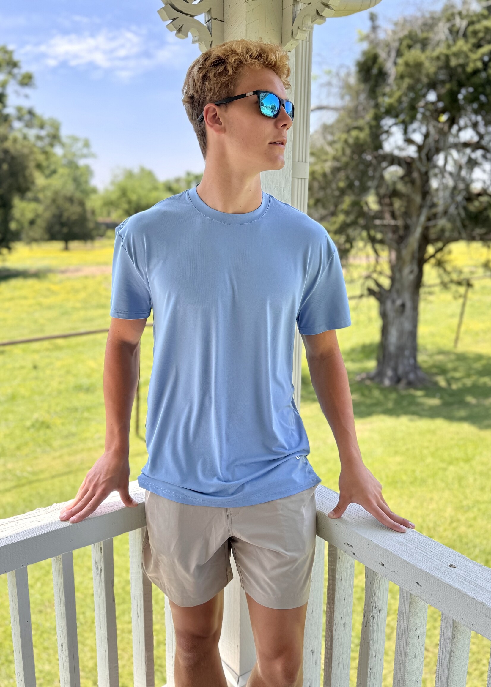 Bloom and Company Burlebo Steel Blue Go To Tee