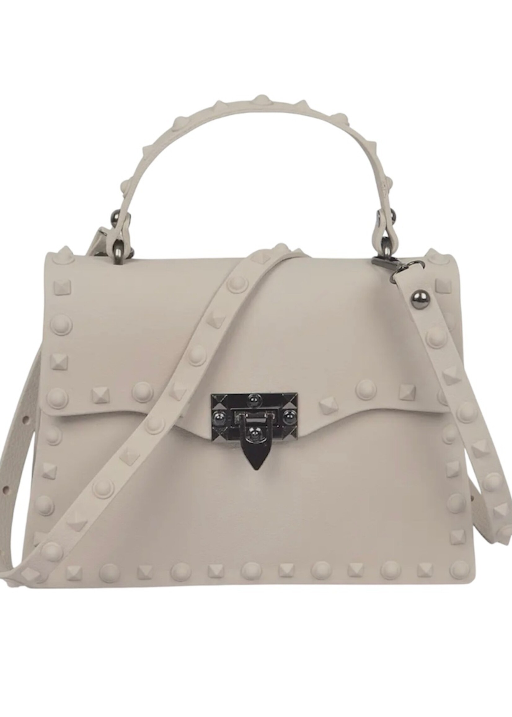 Bloom and Company Grey Studded Clutch