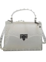 Bloom and Company Clear Studded Clutch