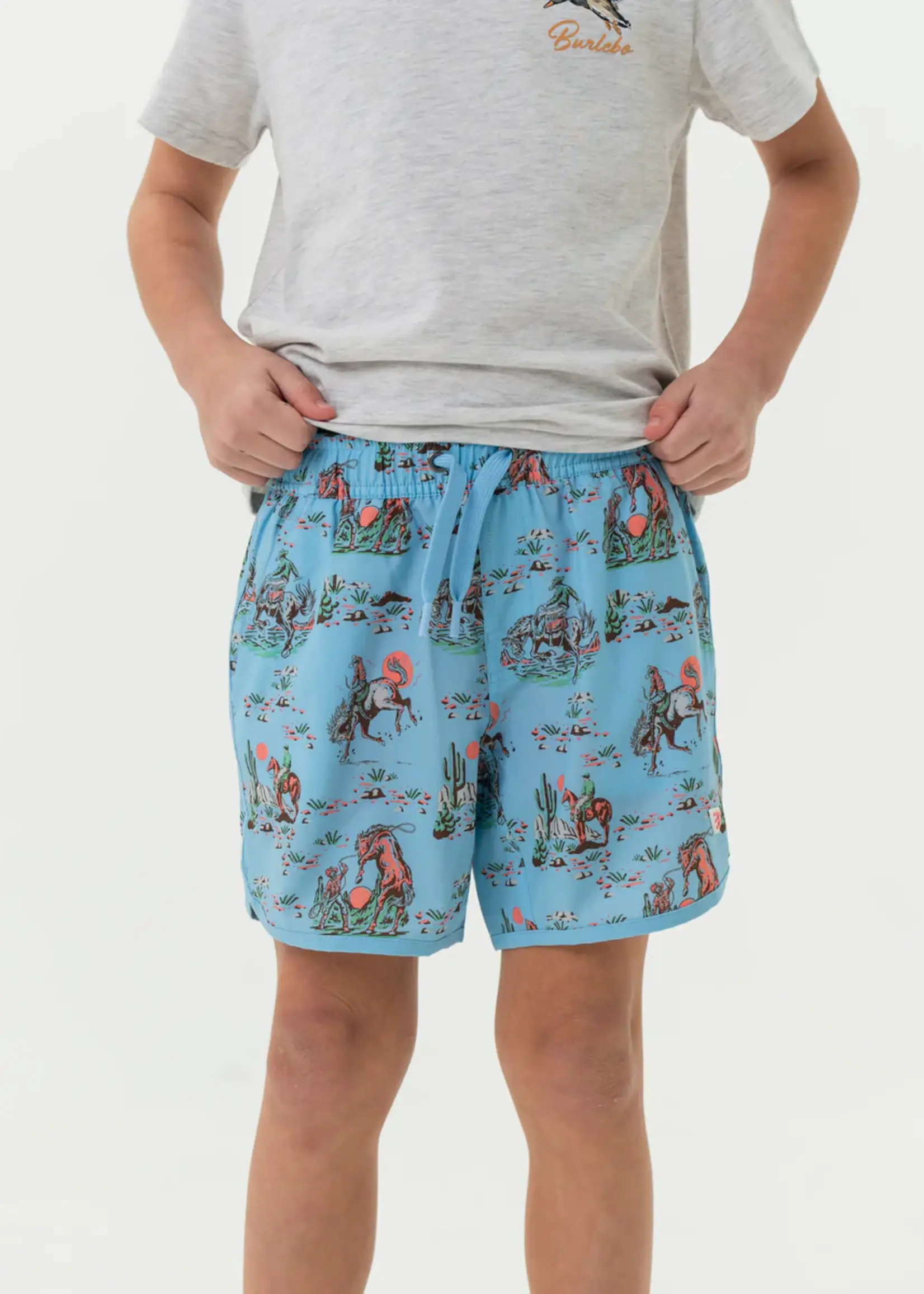 Bloom and Company Burlebo Youth Cowboy Up Swim Trunk
