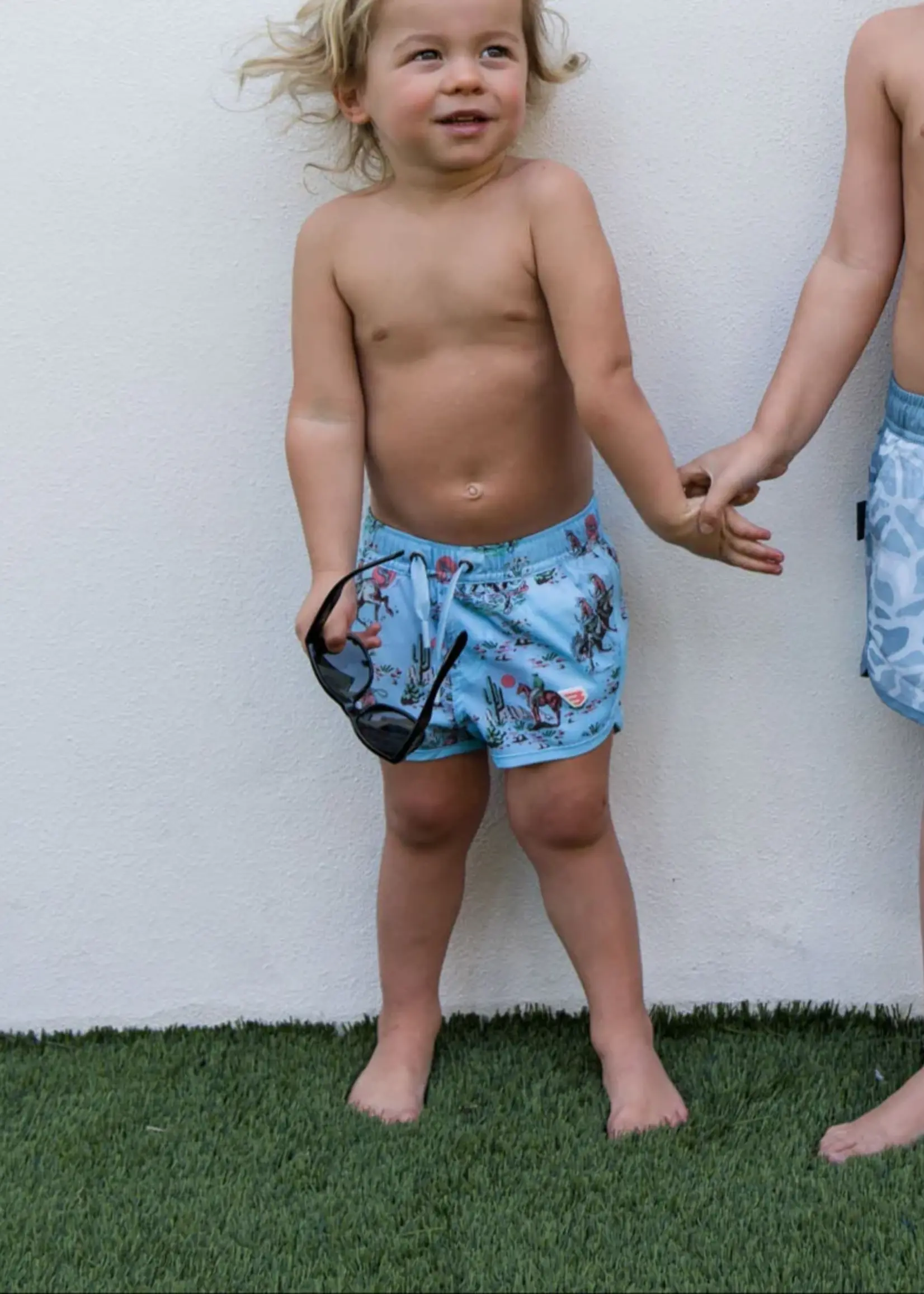 Bloom and Company Burlebo Youth Cowboy Up Swim Trunk