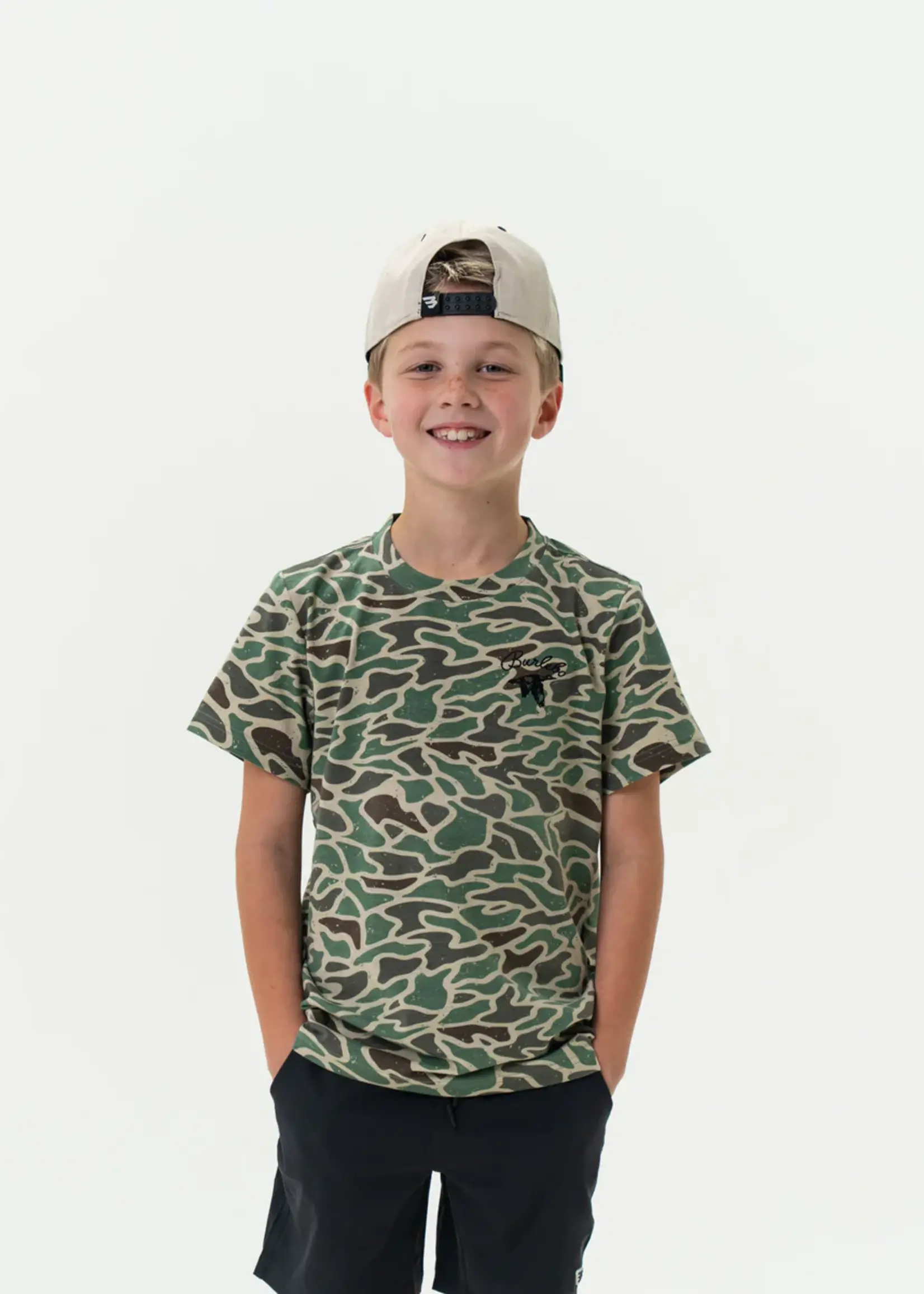 Bloom and Company Burlebo Youth Retro Duck Camo Tee
