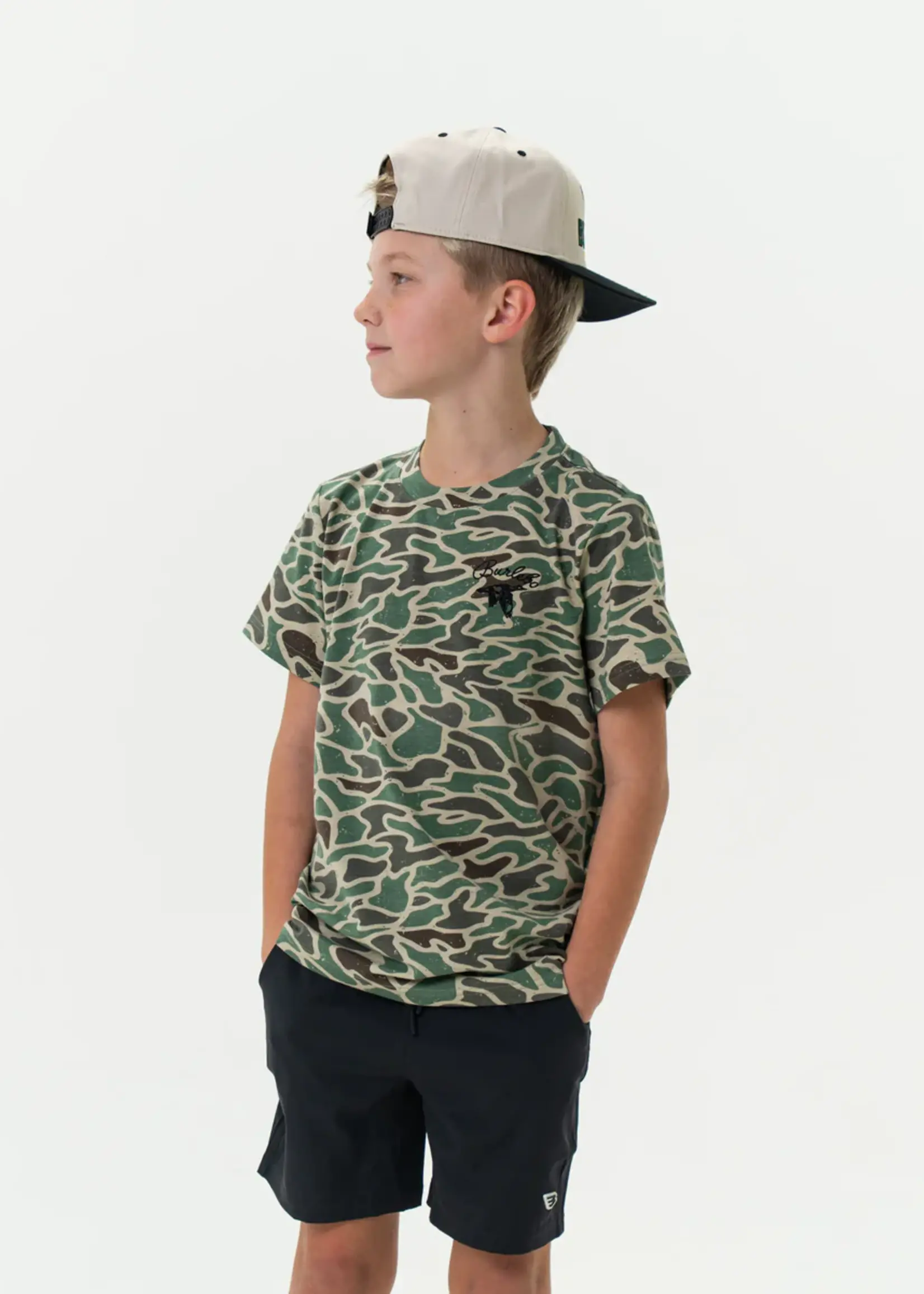 Bloom and Company Burlebo Youth Retro Duck Camo Tee