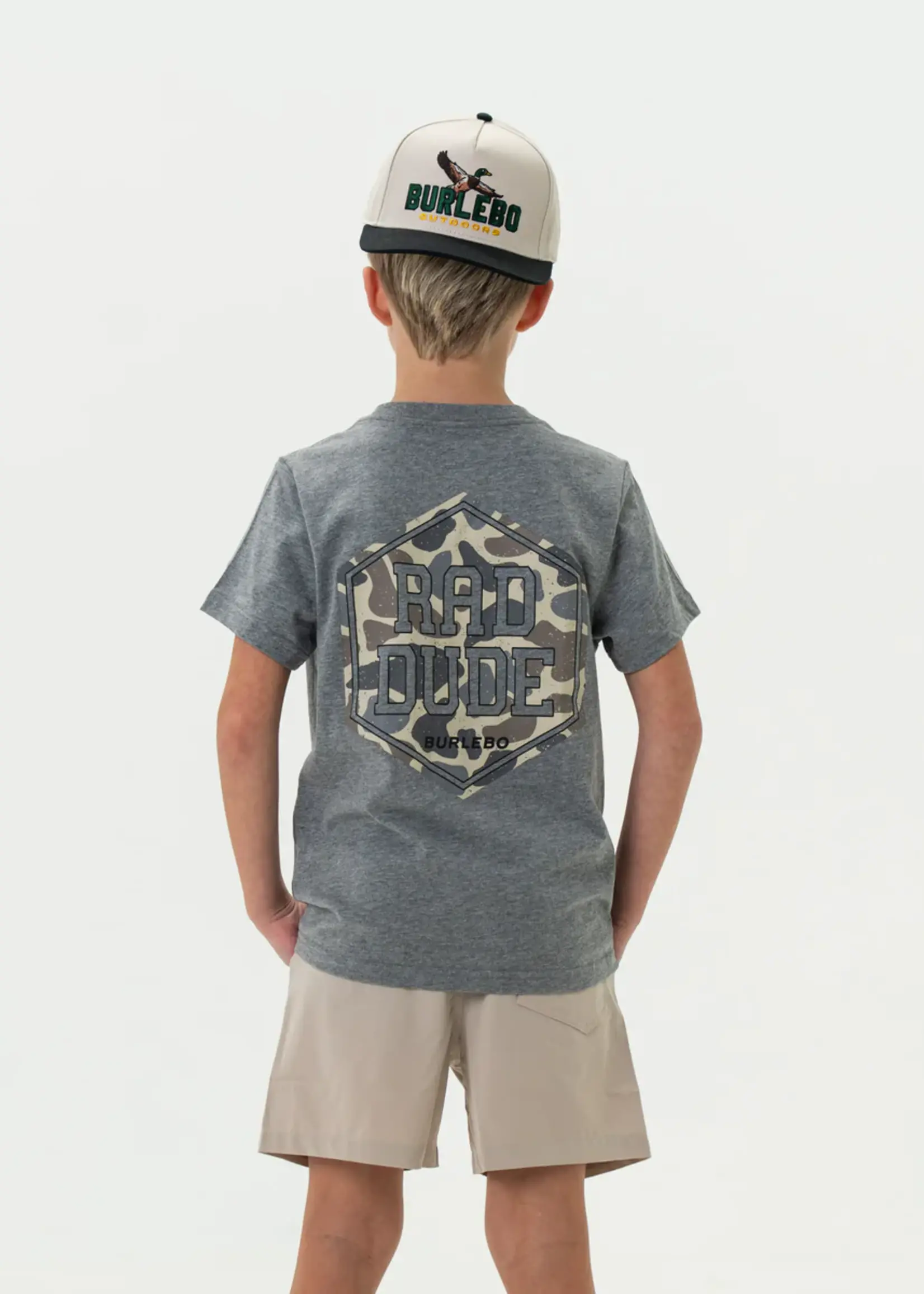 Bloom and Company Burlebo Youth Rad Dude Dark Heather Grey Tee