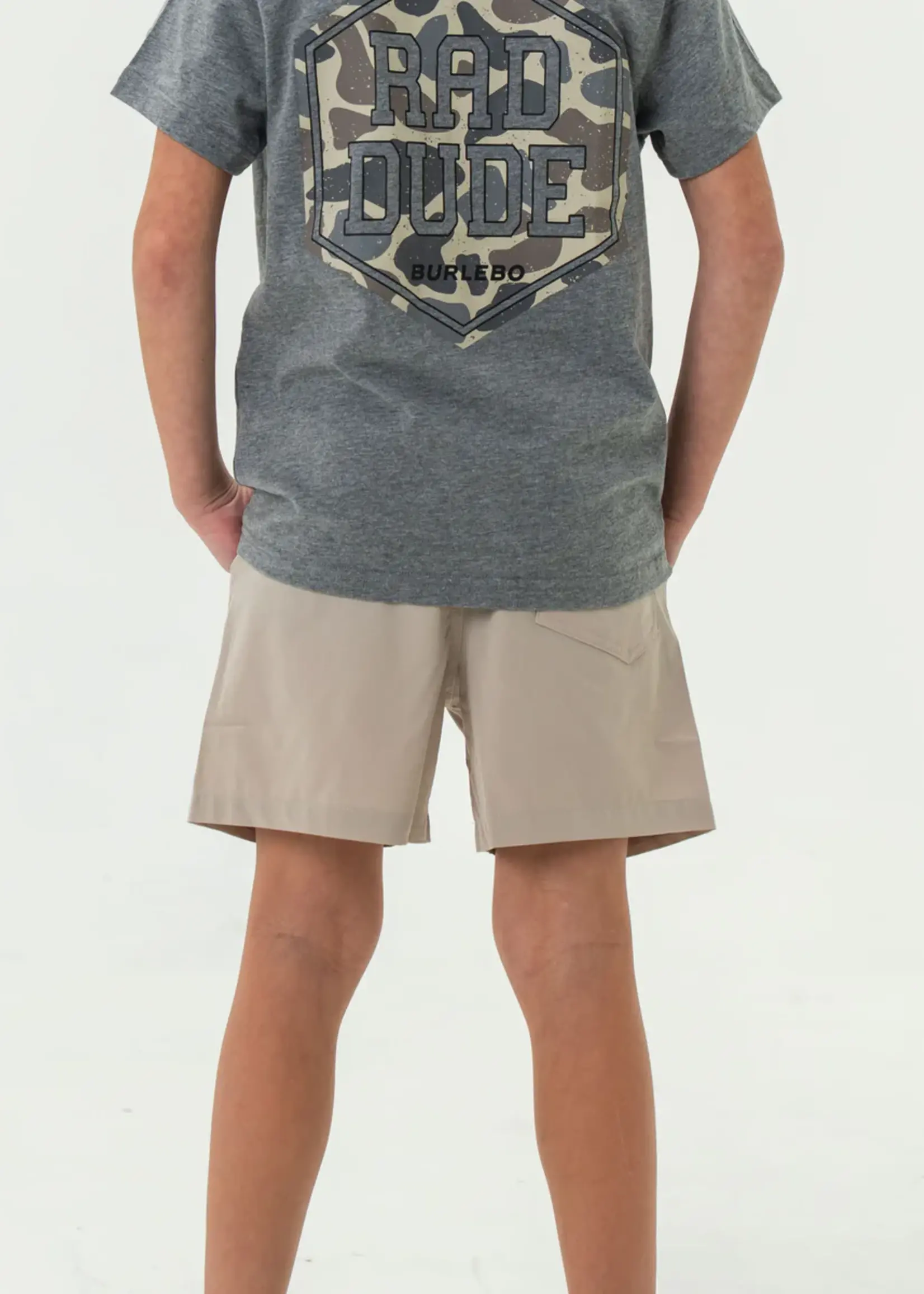 Bloom and Company Burlebo Youth Light Khaki Everyday Shorts