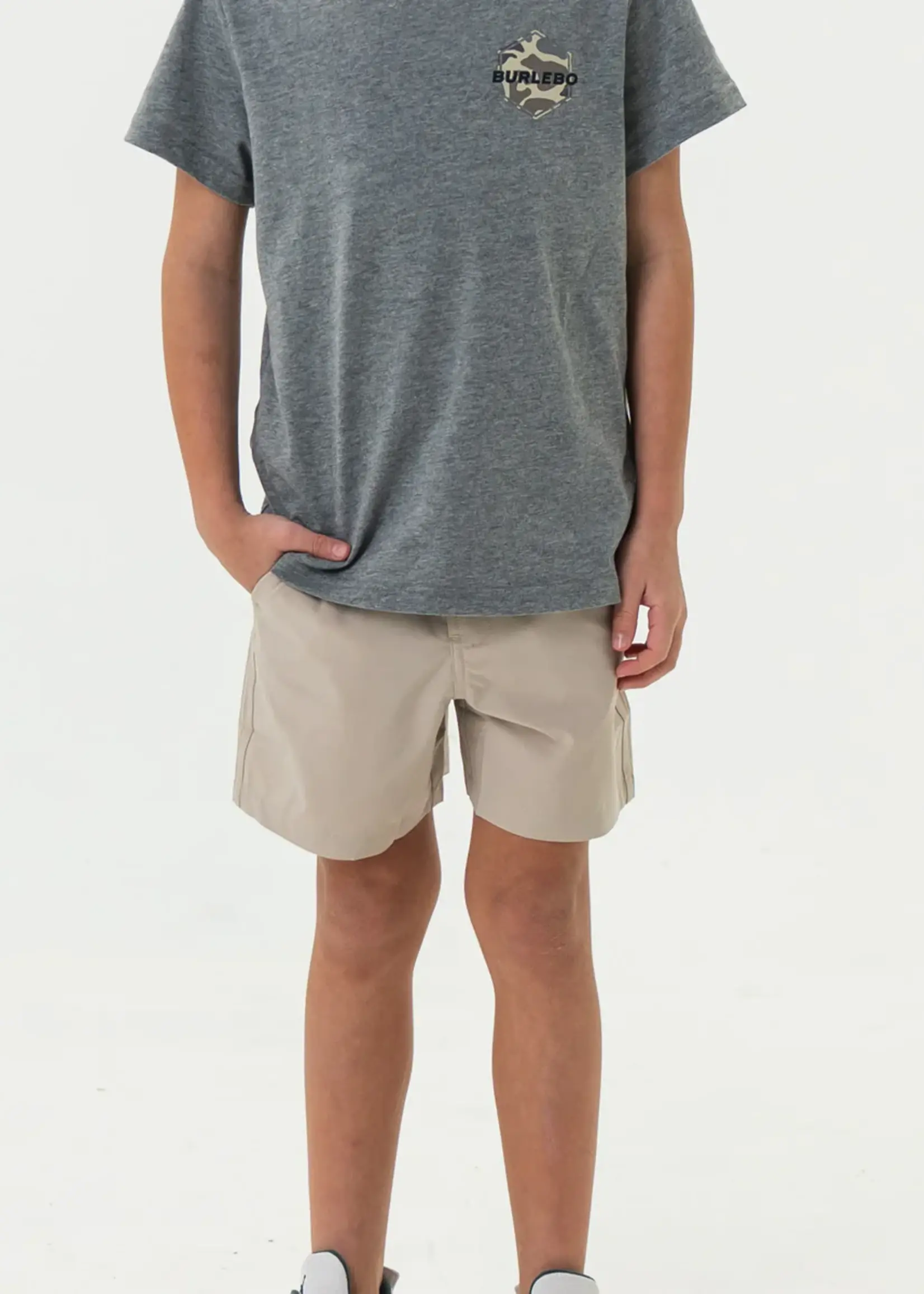 Bloom and Company Burlebo Youth Light Khaki Everyday Shorts