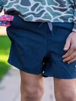 Bloom and Company Burlebo Youth Heather Navy Athletic Shorts