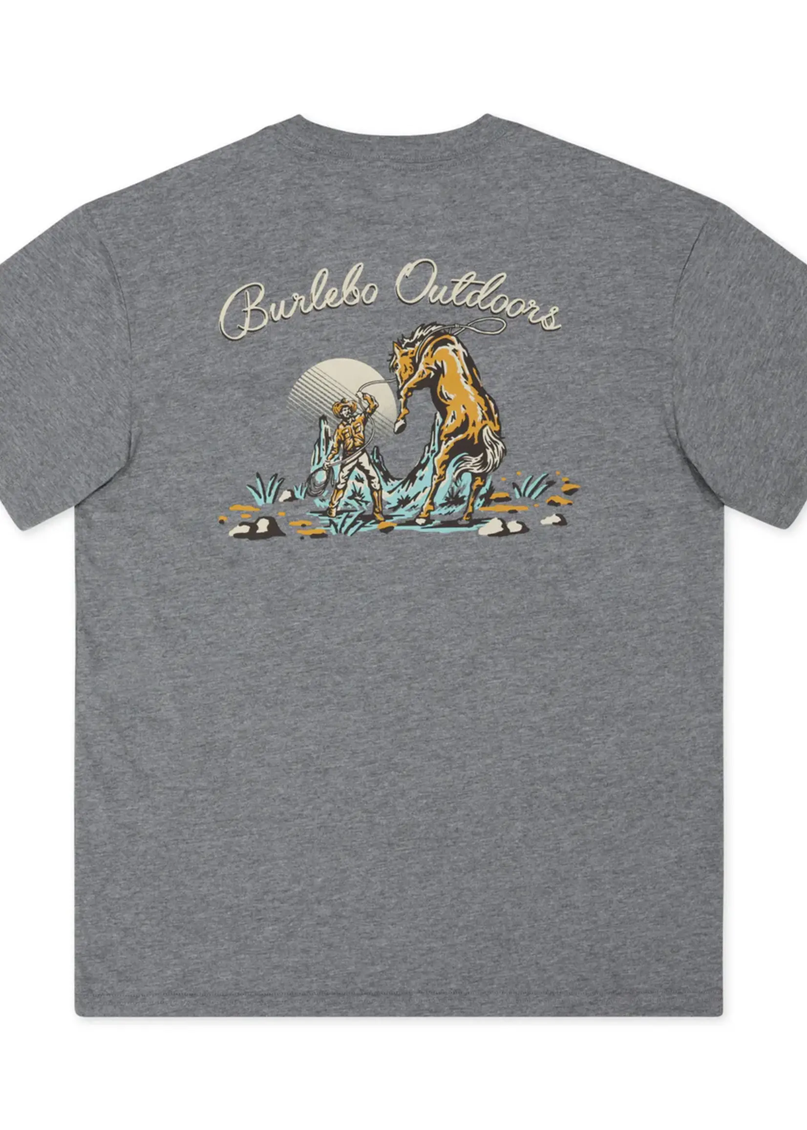 Bloom and Company Burlebo Dark Heather Grey Cowboy Up T-Shirt