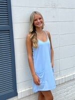 Bloom and Company Light Blue Tennis Mini Dress