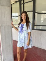Bloom and Company Bow Front Leopard Dress