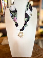 Bloom and Company Open Star Pendant Scarf Necklace