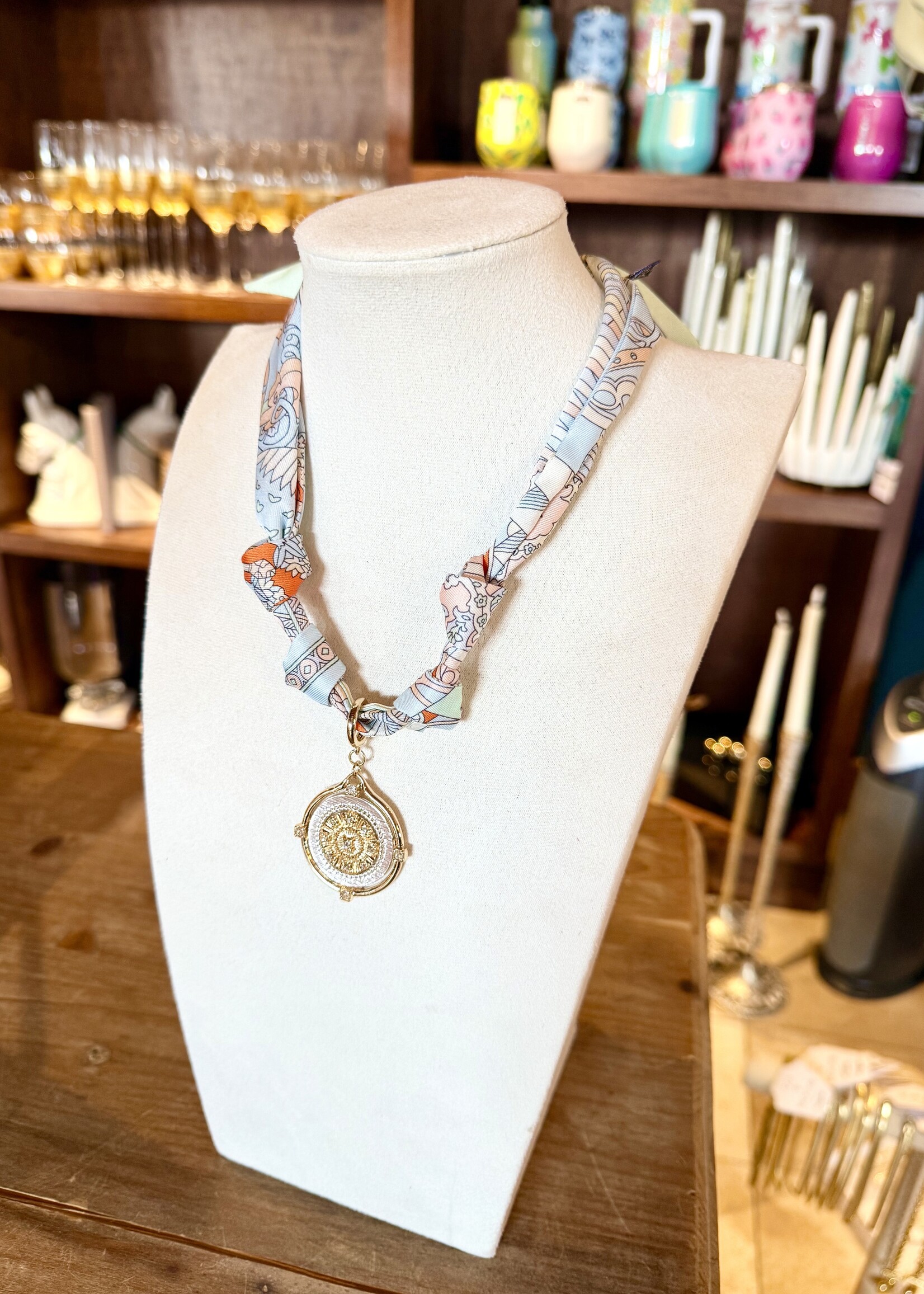 Bloom and Company Mint Gold & Silver Coin Charm Necklace