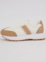 Bloom and Company Toffee Poetry Stitched Sneaker