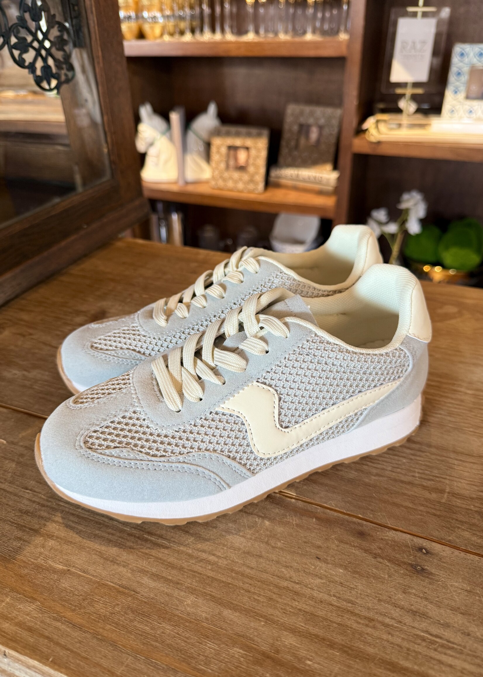 Bloom and Company Light Blue Woven Sneaker