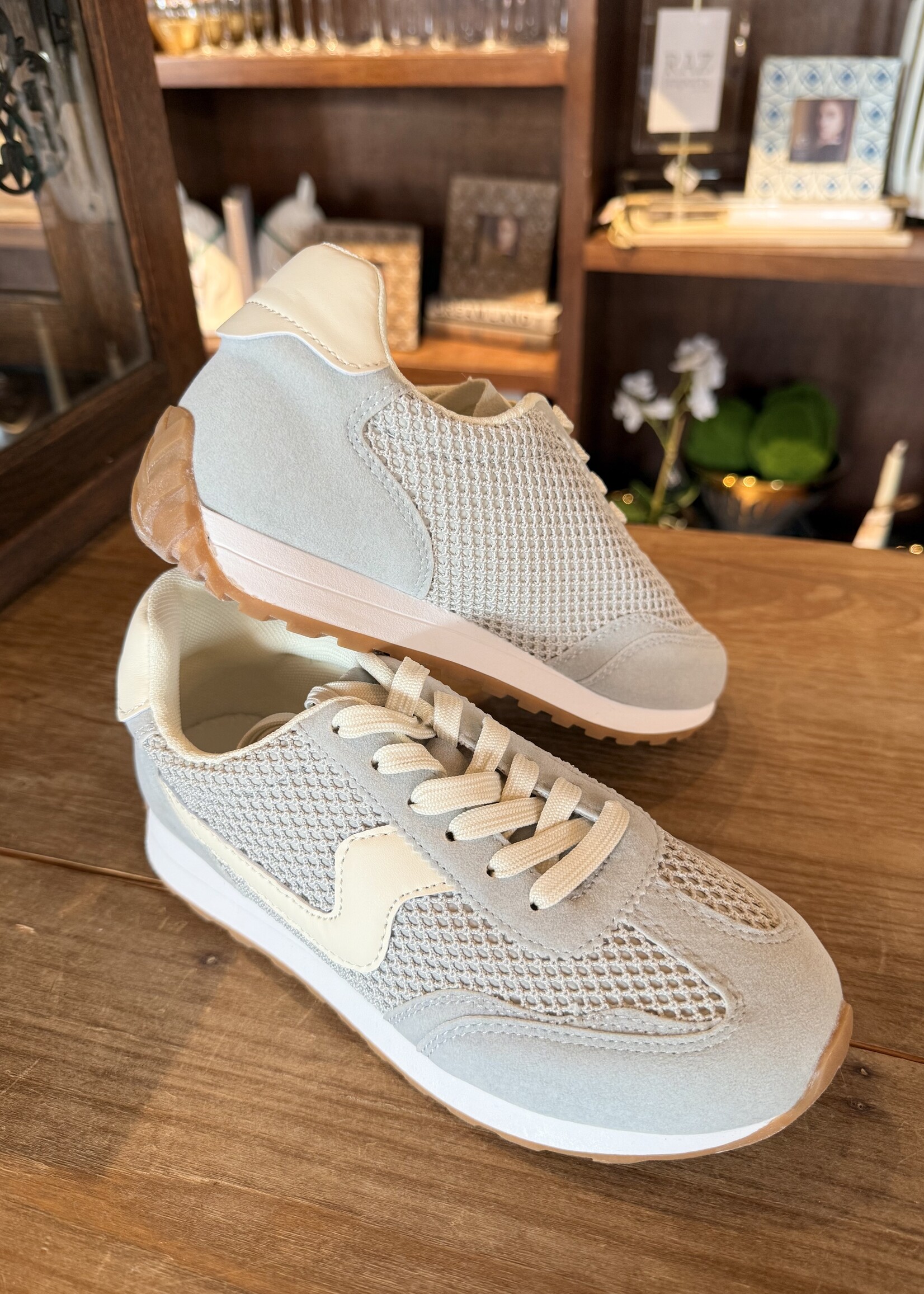 Bloom and Company Light Blue Woven Sneaker