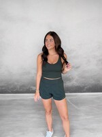 Bloom and Company Green Athletic Short w/Mesh