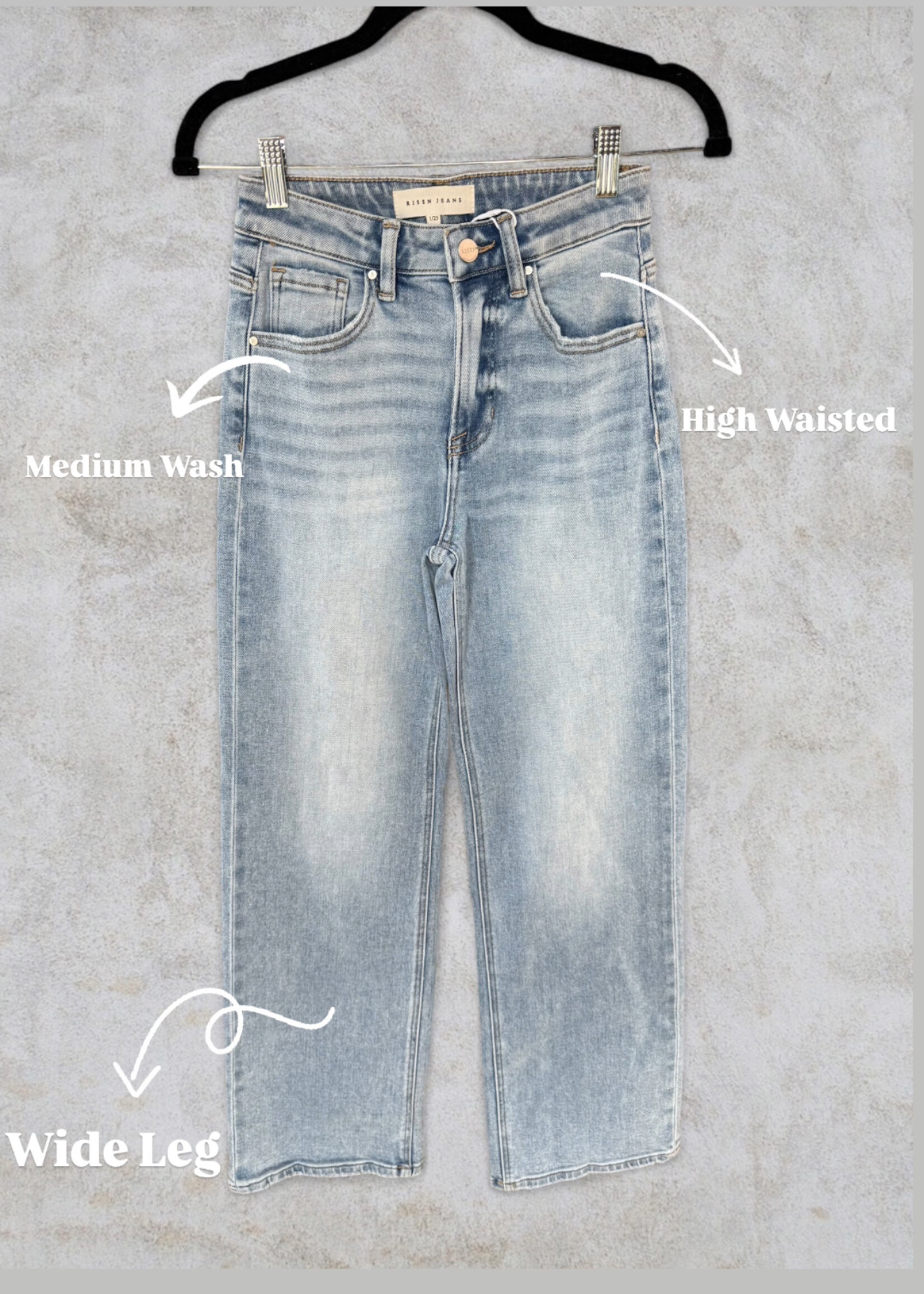 Bloom and Company Risen High Rise Straight Jeans Medium