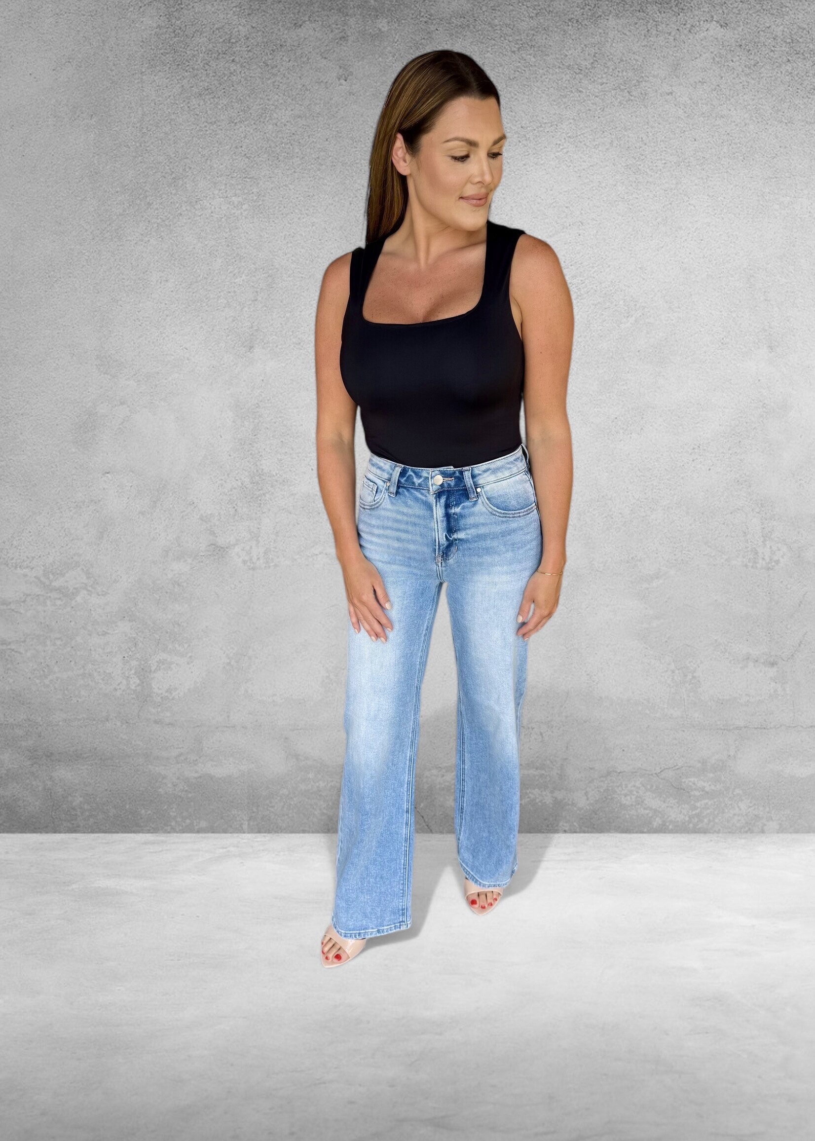 Bloom and Company Risen High Rise Straight Jeans Medium