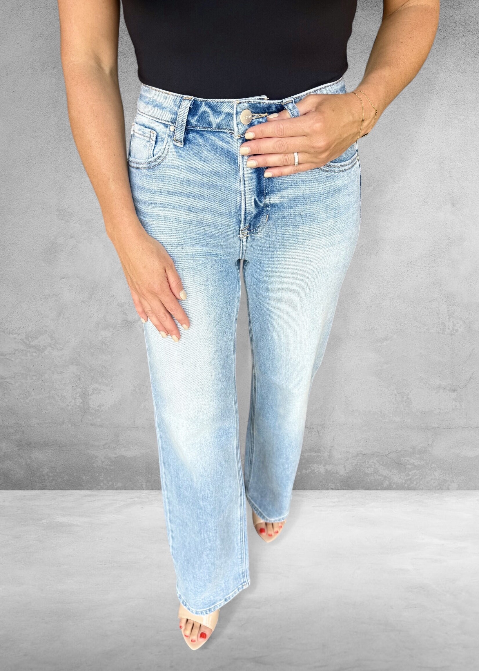 Bloom and Company Risen High Rise Straight Jeans Medium