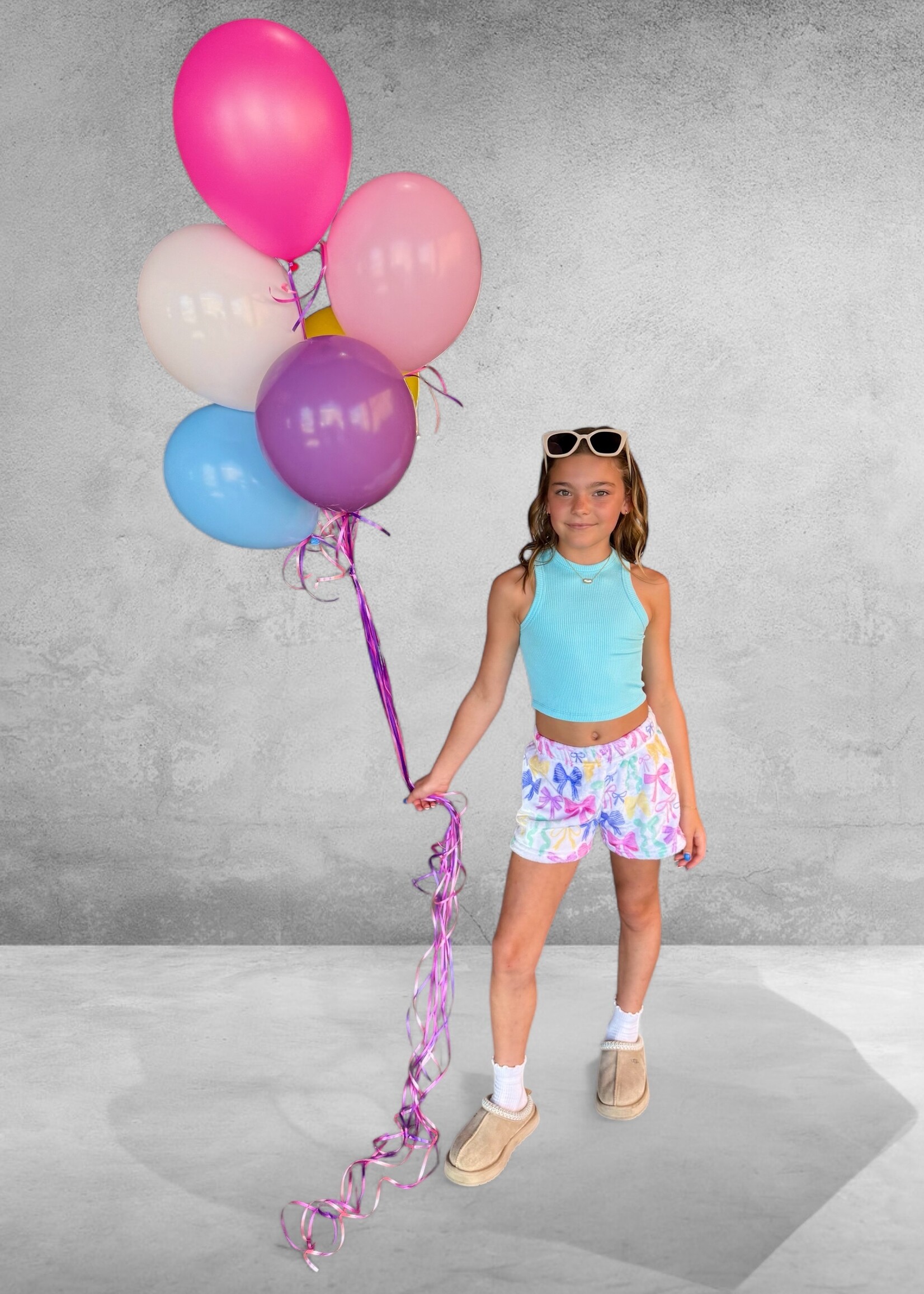 Bloom and Company Pretty Bows Plush Shorts