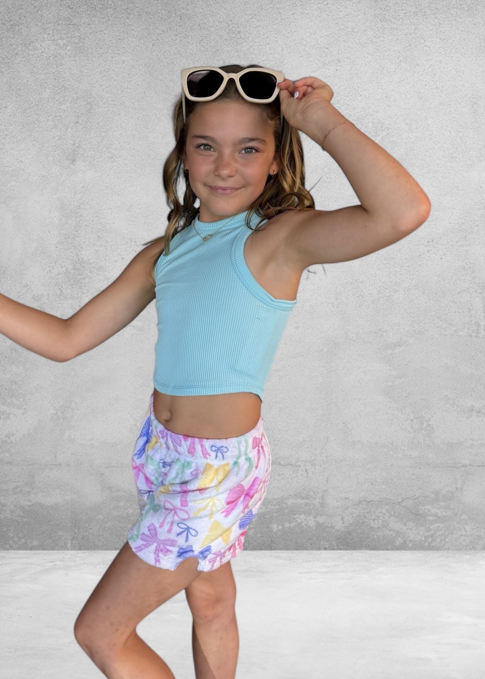 Bloom and Company Pretty Bows Plush Shorts