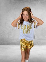 Bloom and Company Youth Gold Game Day Glitter T-Shirt