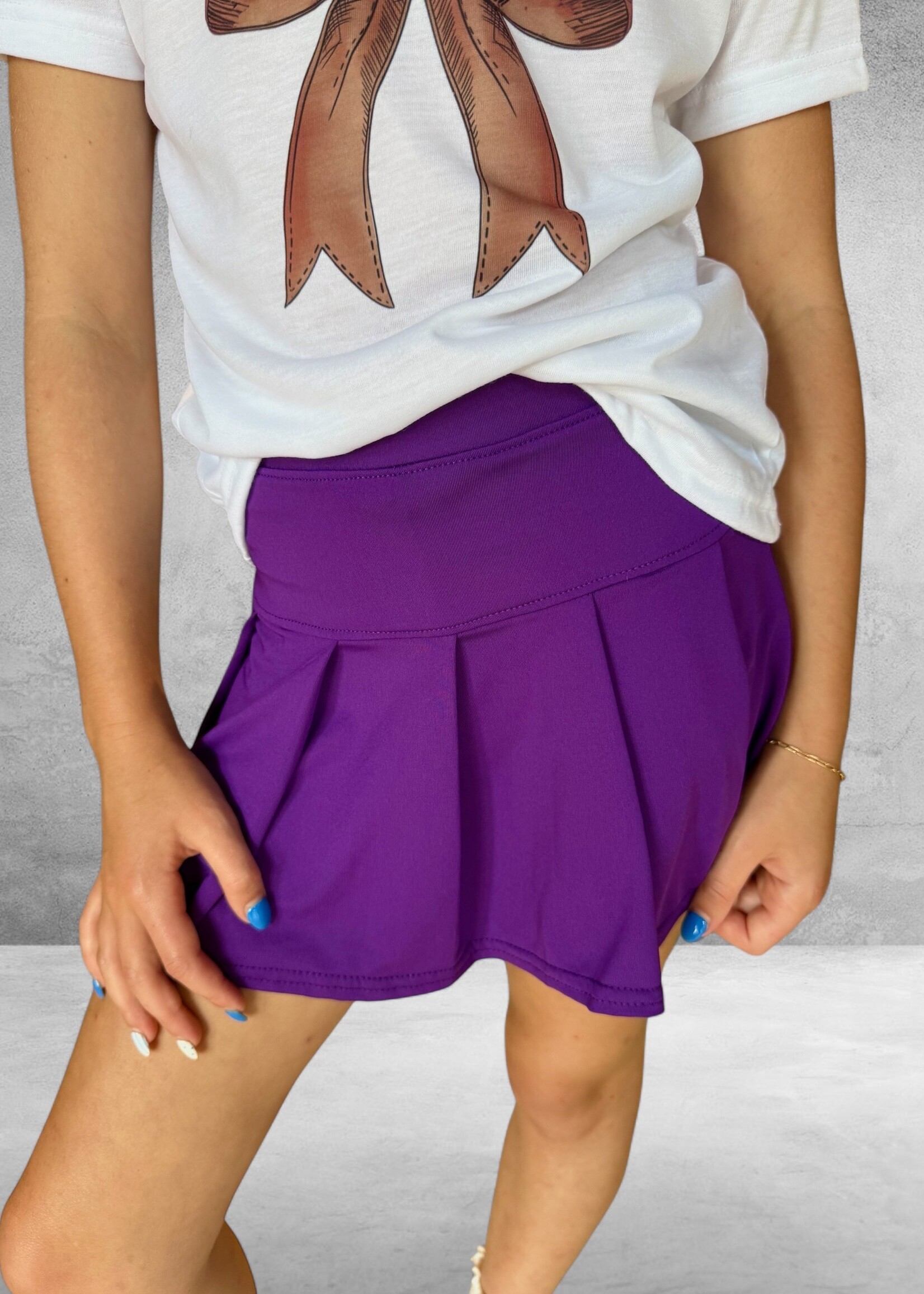 Bloom and Company Purple tennis Skort