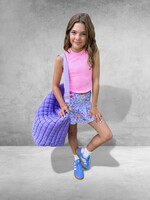 Bloom and Company Youth Lavender Leopard Tennis Skort