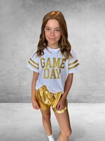 Bloom and Company Kids Gold Metallic Shorts