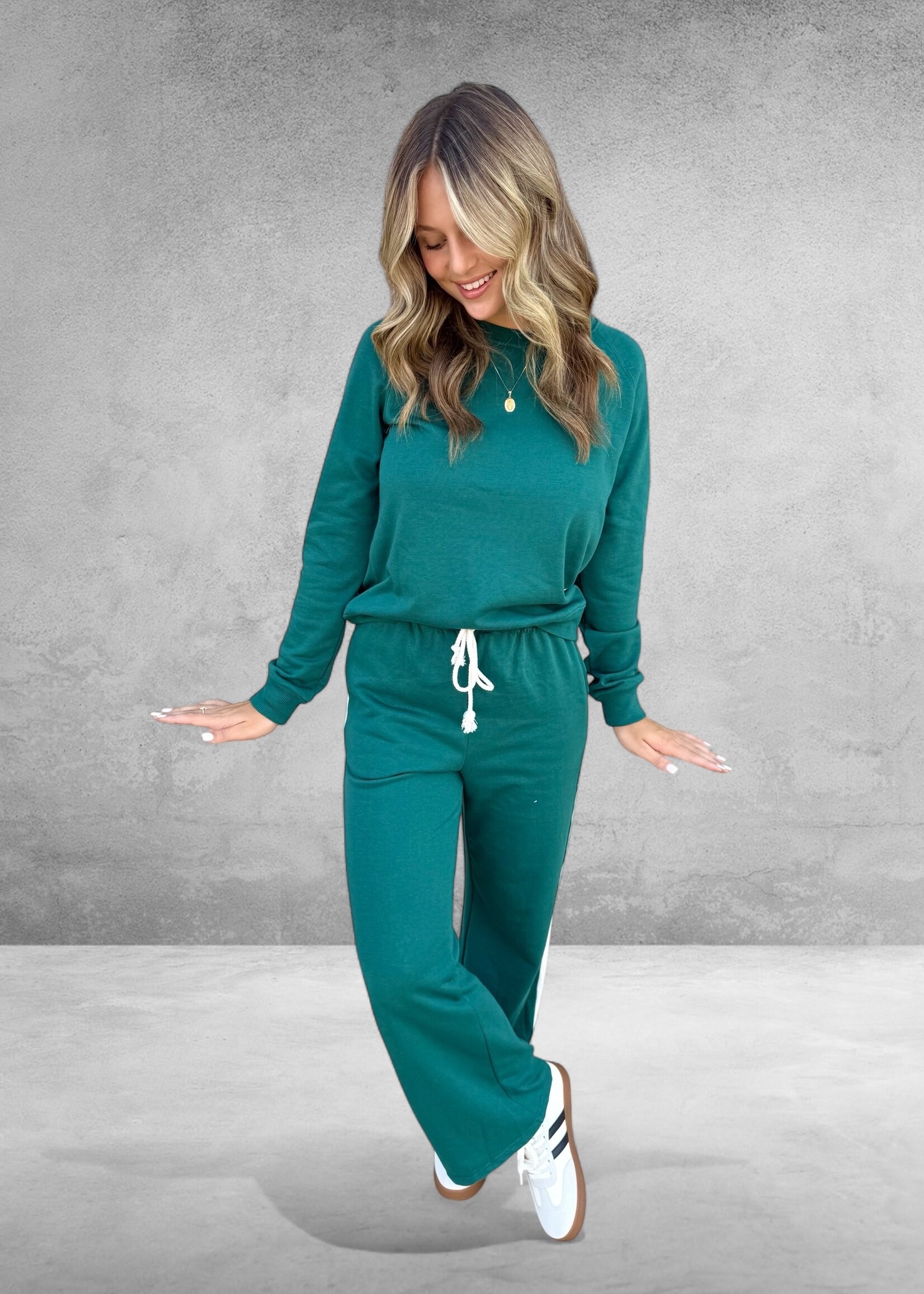 Bloom and Company Green Sweatsuit Set