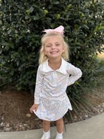 Bloom and Company Pink Bow Floral Pullover Skirt Set