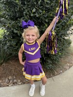 Bloom and Company Girls LSU Game Day Cheerleader Set
