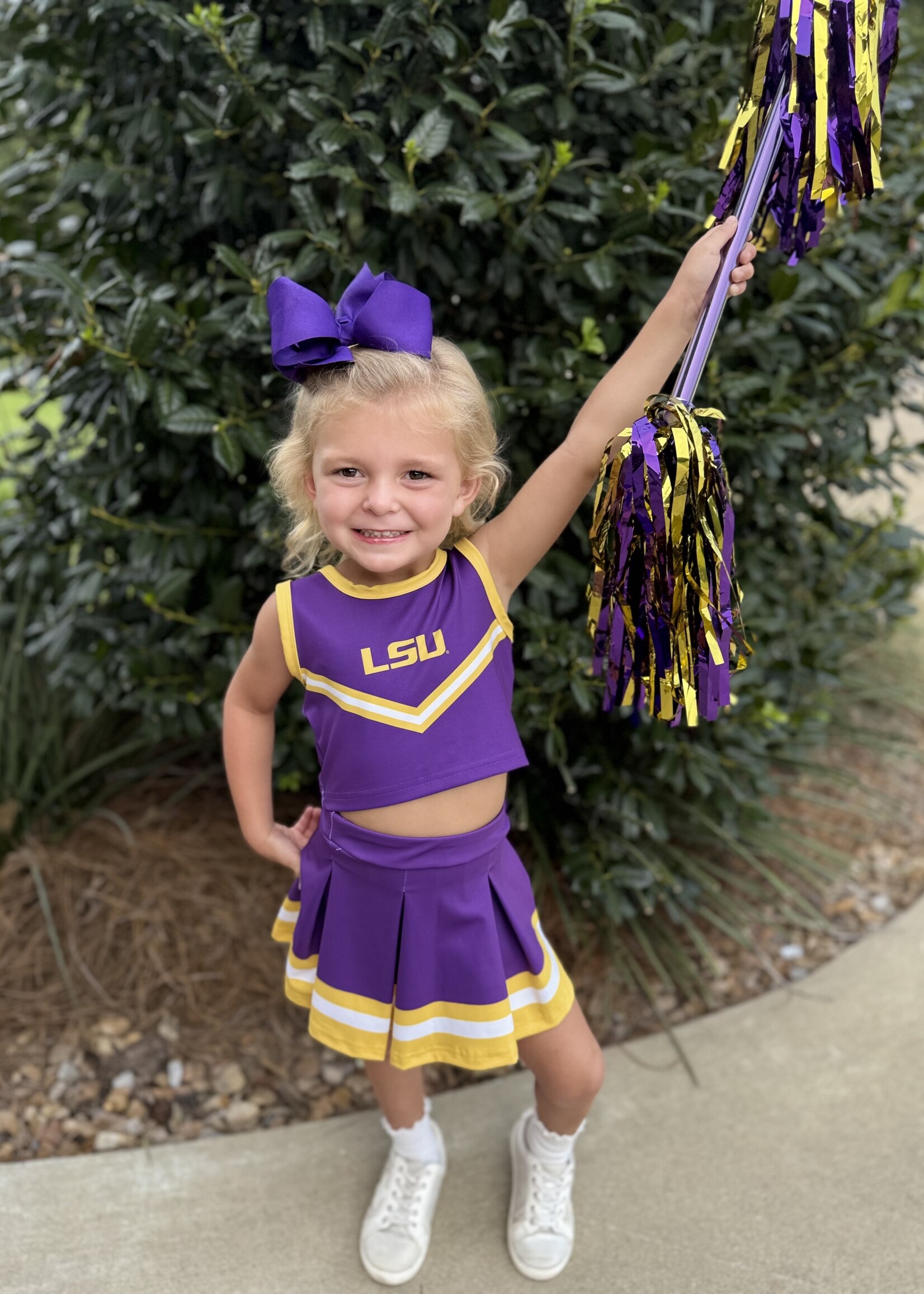 Bloom and Company Girls LSU Game Day Cheerleader Set