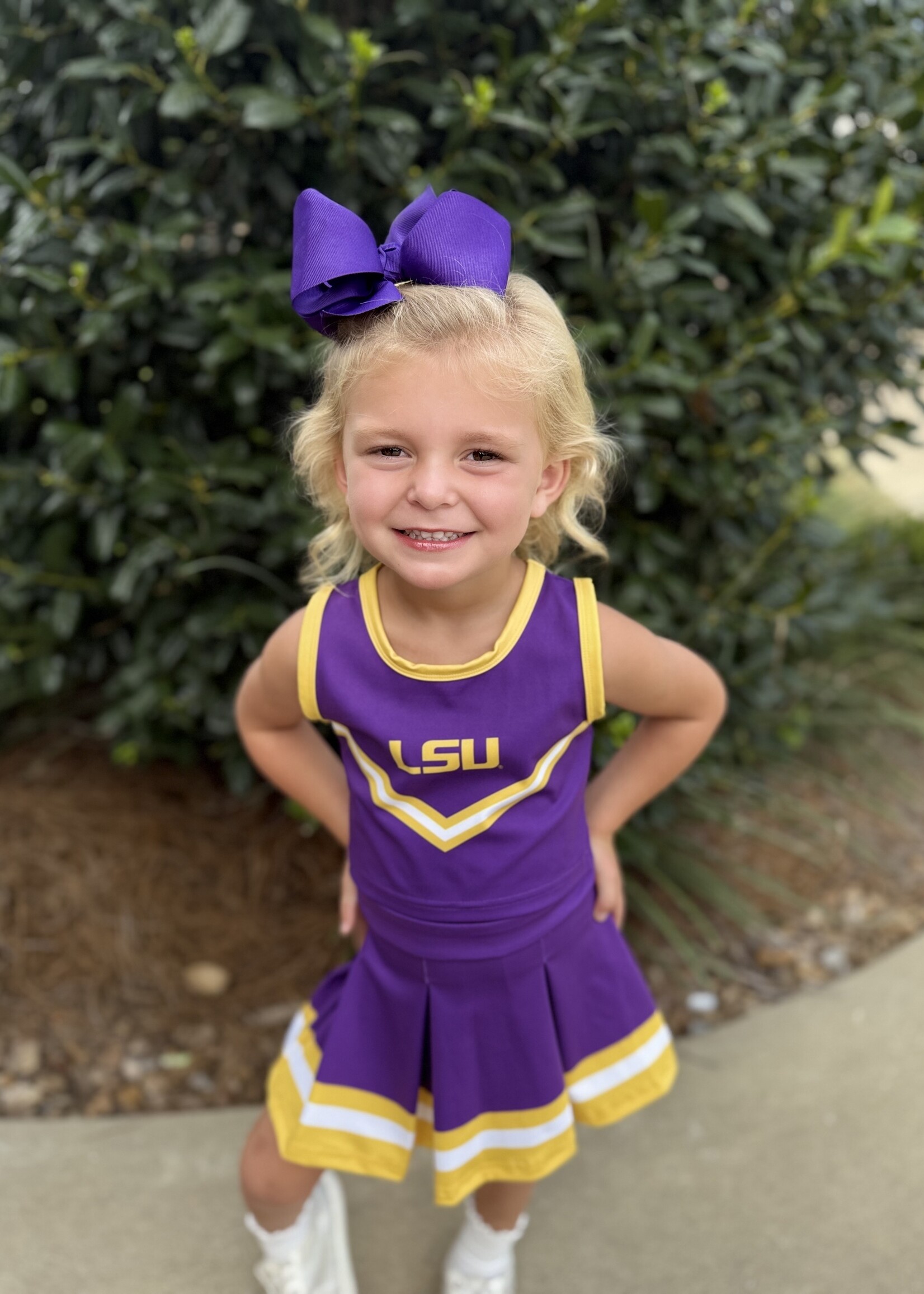 Bloom and Company Girls LSU Game Day Cheerleader Set