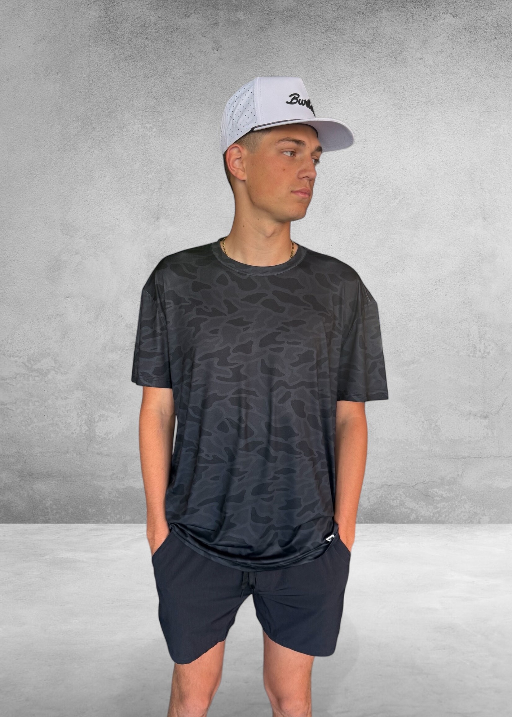 Bloom and Company Burlebo Go To Tee Black Camo