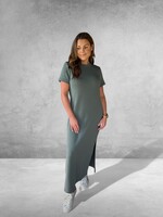 Bloom and Company Short Sleeve Maxi Dress Sage