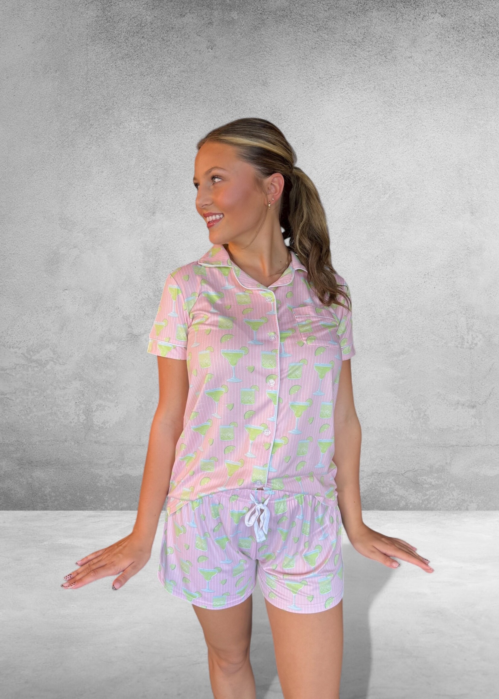 Bloom and Company Salty But Sweet Short Sleeve & Shorts PJ Set