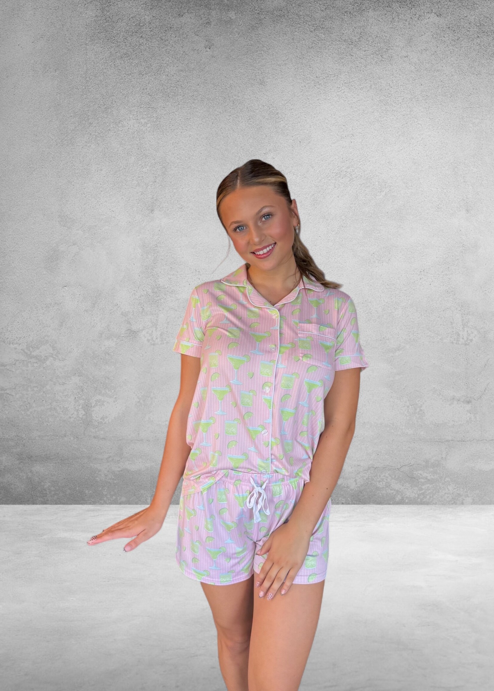 Bloom and Company Salty But Sweet Short Sleeve & Shorts PJ Set