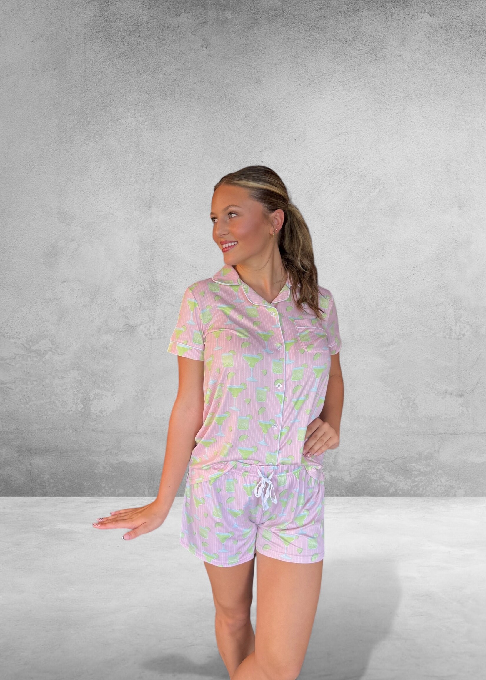 Bloom and Company Salty But Sweet Short Sleeve & Shorts PJ Set