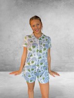Bloom and Company Hydrangea Short Sleeve & Shorts PJ Set