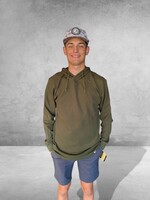 Bloom and Company Burlebo Thermal Hoodie Mallard Green