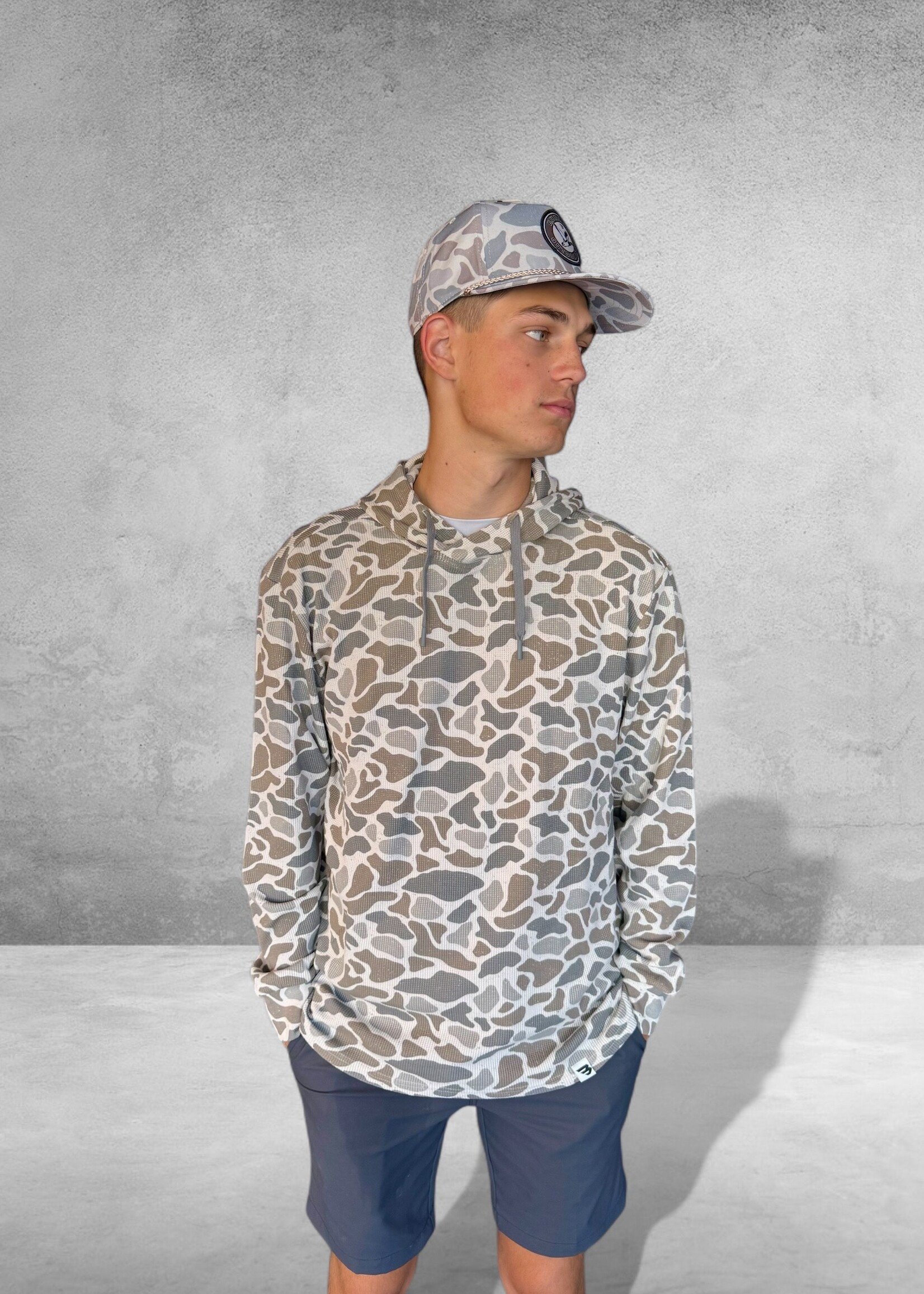 Bloom and Company Burlebo Thermal Hoodie Classic Deer Camo
