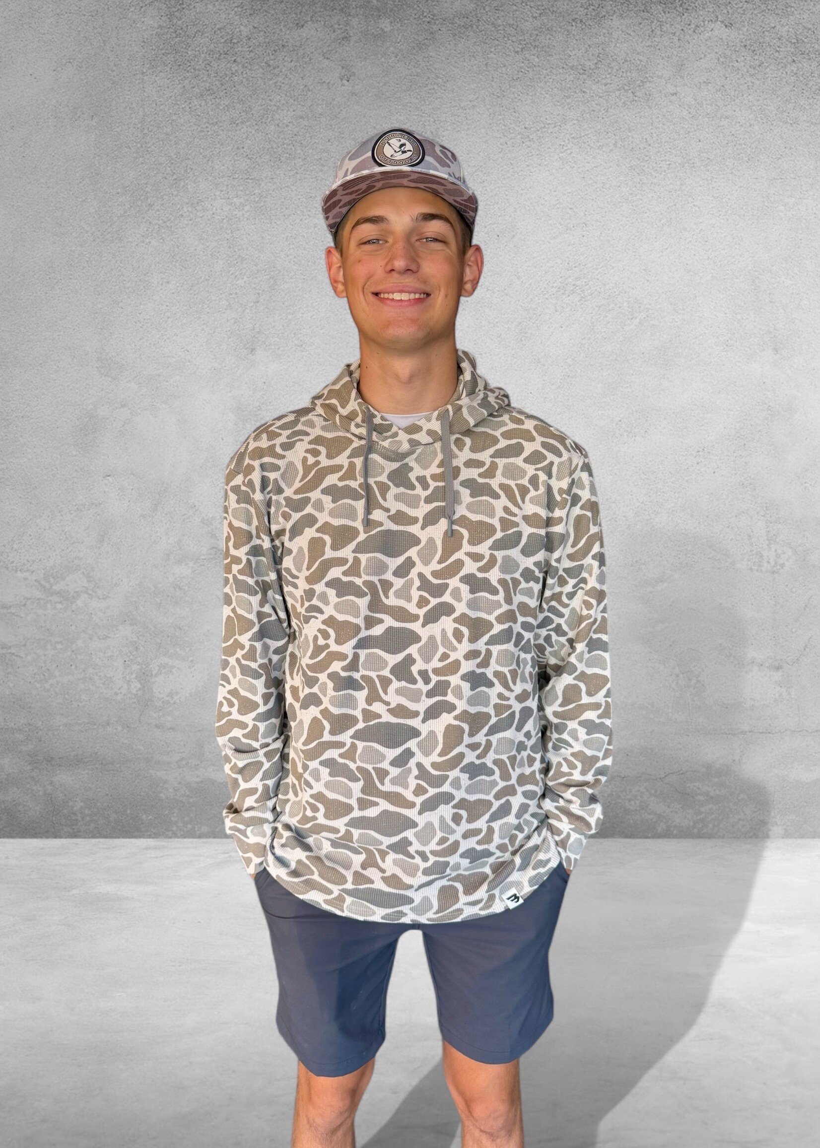 Bloom and Company Burlebo Thermal Hoodie Classic Deer Camo
