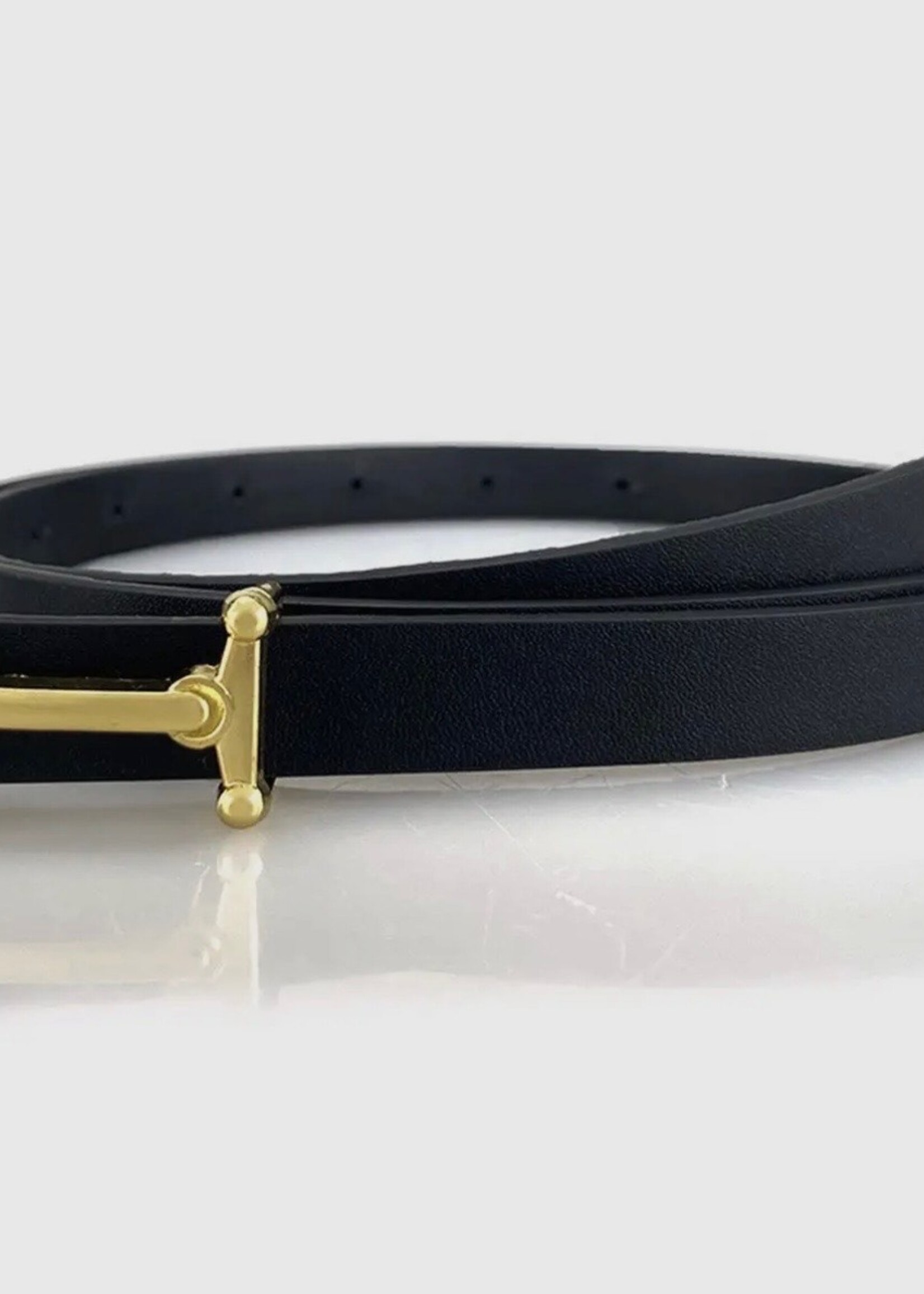 Bloom and Company Black Versatile Thin Belt