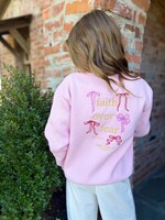 Bloom and Company Youth Pink Faith Over Fear Crewneck