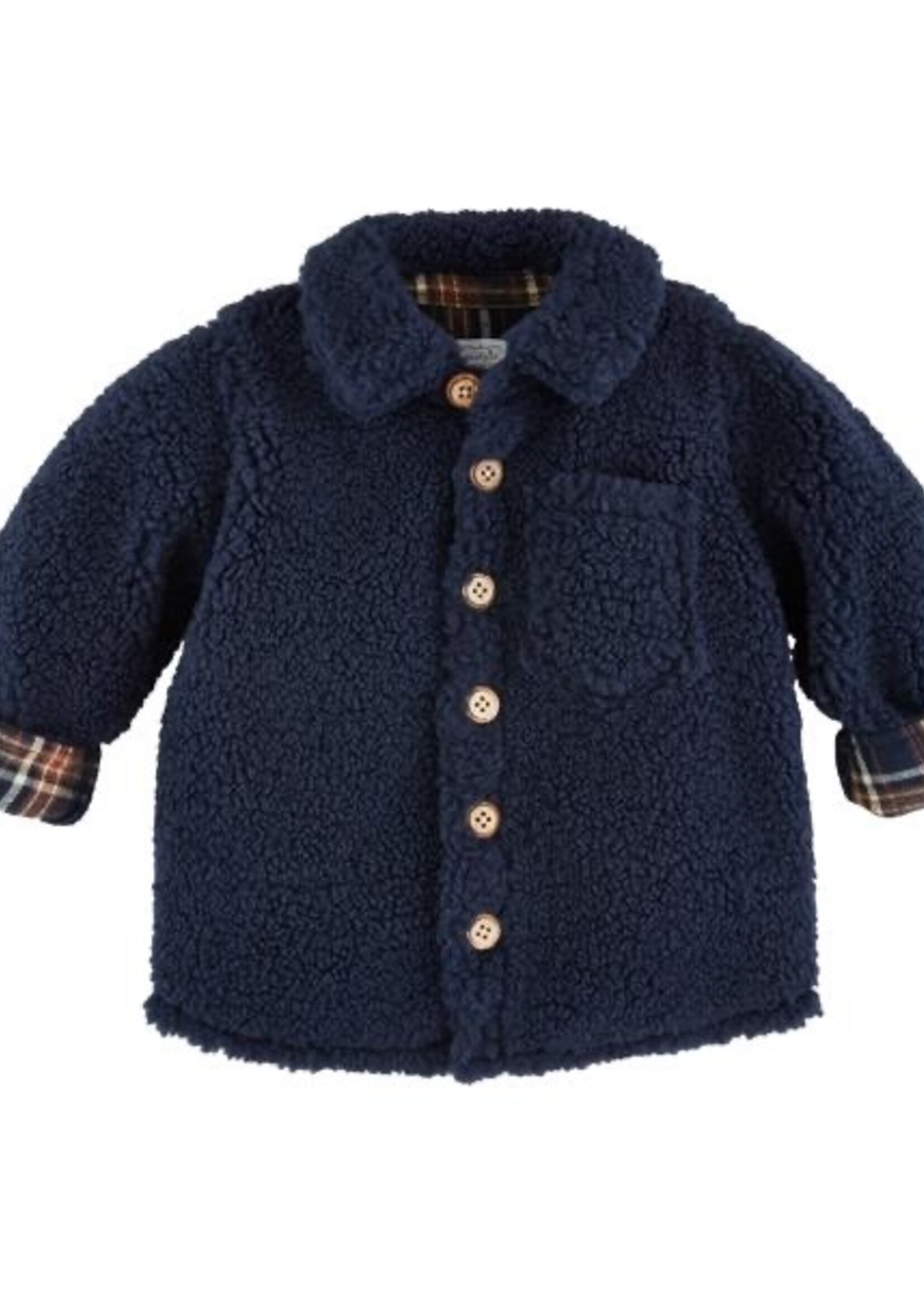 Youth Navy Sherpa Jacket