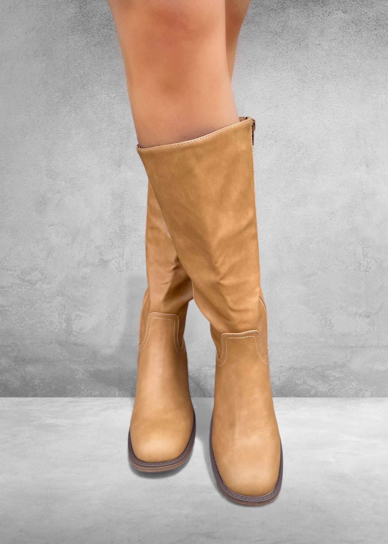Bloom and Company Camel Tall Riding Boot